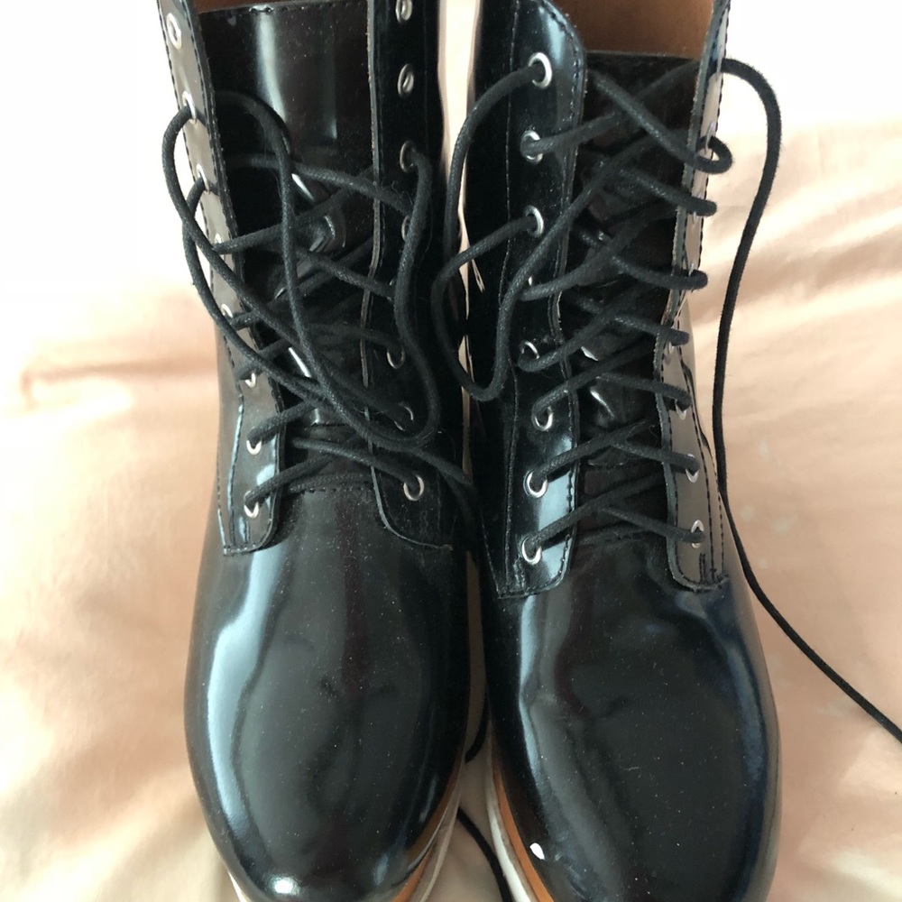 Jeffery Campbell Patent Platform Boot 👢 SZ 8